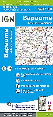 2407SB Bapaume.Acheux-en-Amiénois (Série Bleue, Band 2407)