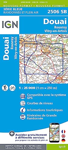 2506SB Douai.Rouvroy.Vitry-en-Artois (Série Bleue, Band 2506) von IGN Frankreich