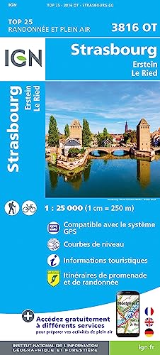 3816OT Strasbourg.Erstein.Le Ried (TOP 25) von IGN Frankreich