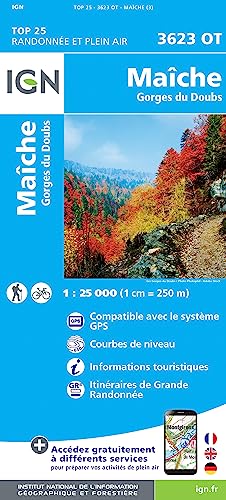 3623OT Maîche-Gorges du Doubs (TOP 25) von IGN-Frankreich