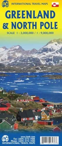 Greenland: Touristische Karte Grönland 1:3000000 von International Travel Maps