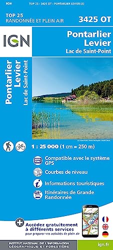 3425OT Pontarlier.Levier-Lac de St-Point (TOP 25) von IGN-Frankreich