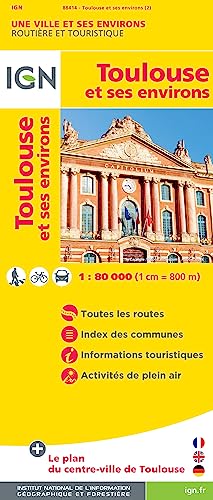 Toulouse et ses environs: IGN plan de ville (Découverte des villes, Band 88414) von IGN Institut Geographique National