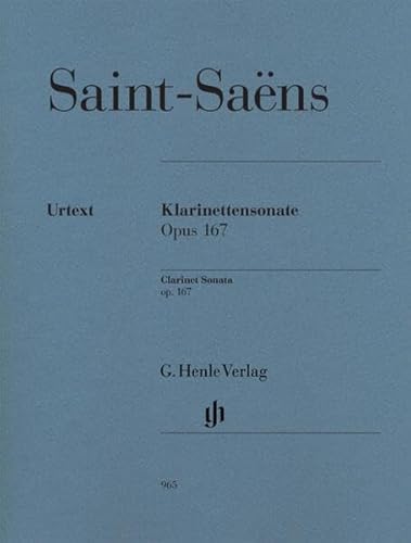Sonate für Klarinette und Klavier op. 167: Besetzung: Klarinette und Klavier (G. Henle Urtext-Ausgabe) von G. Henle Verlag