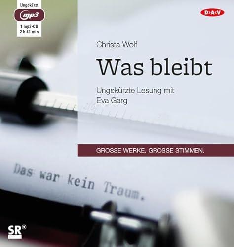 Was bleibt: Ungekürzte Lesung (1 mp3-CD) (Christa Wolf)