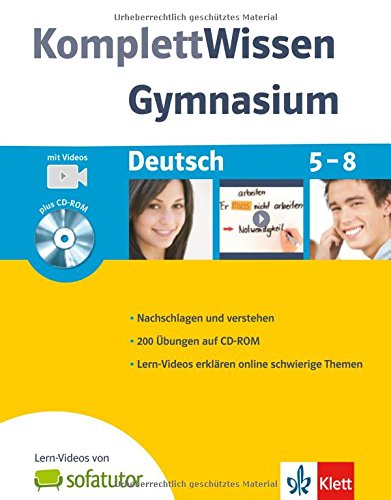 KomplettWissen Gymnasium. Deutsch 5.-8. Klasse. Mit CD-ROM