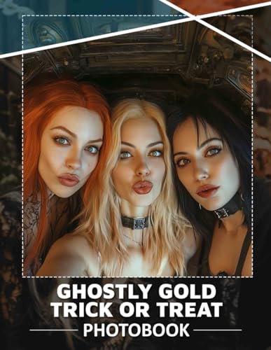 Ghostly Gold Trick or Treat: Spooky Collection of Halloween-Themed Images Perfect for Festive Decor and Parties von Independently published