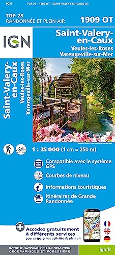 Staint-Valery-en-Caux - Veules-les-Roses 1:25 000: 1:25000 (TOP 25) von IGN Frankreich