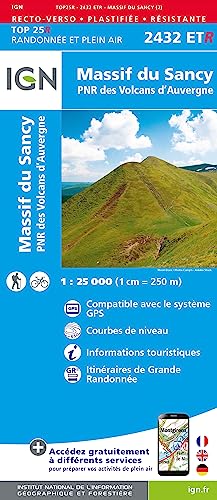 Massif du Sancy / PNR Volcans d' Auvergne (2432ETR) (TOP 25R)