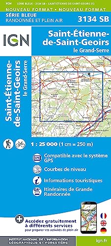 IGN Karte, Serie Bleue St.Etienne de St. Geoirs (Série Bleue, Band 3134) von IGN Institut Geographique National