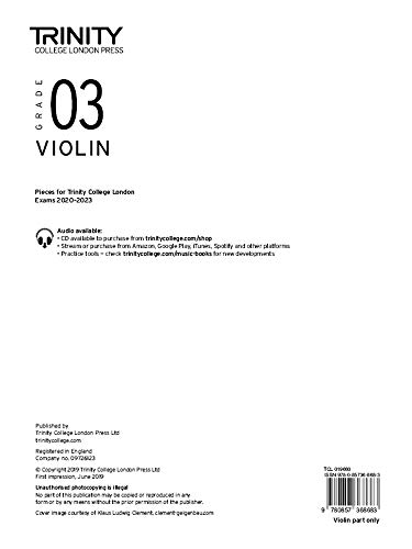 Trinity College London Violin Exam Pieces 2020-2023: Grade 3 (part only) von Trinity College London