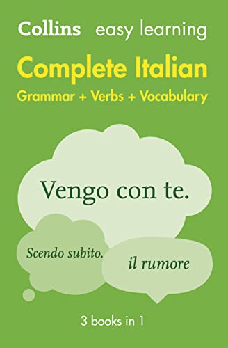 Easy Learning Italian Complete Grammar, Verbs and Vocabulary (3 books in 1): Trusted support for learning (Collins Easy Learning)