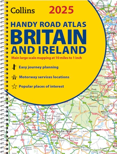 2025 Collins Handy Road Atlas Britain and Ireland: A5 Spiral (Collins Road Atlas)