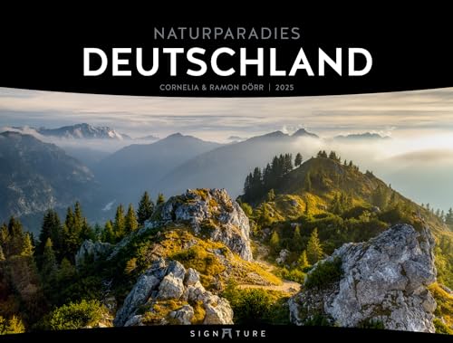 Naturparadies Deutschland - Signature Kalender 2025 - Hochwertiger Deutschland-Kalender im großen Querformat (66x50 cm) - Landschaftskalender von Ackermann Kunstverlag