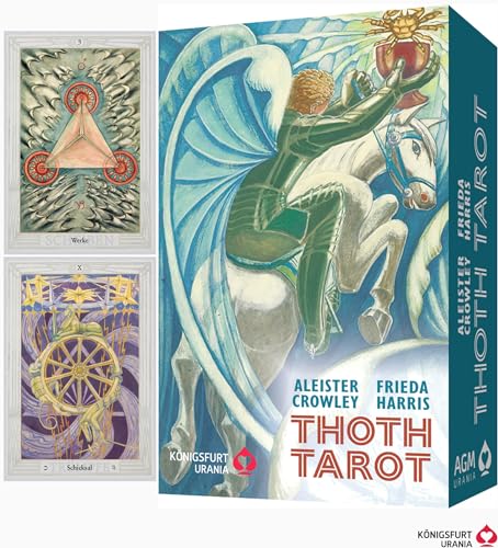 Aleister Crowley Thoth Tarot Deluxe: Tarotkarten im Format 95 x 140 mm