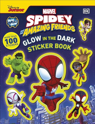 Marvel Spidey and His Amazing Friends Glow in the Dark Sticker Book: With More Than 100 Stickers (DK Bilingual Visual Dictionary) von DK Children