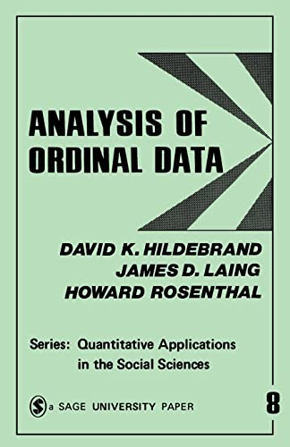 HILDEBRAND: ANALYSIS OF ORDINAL DATA (PAPER) (Quantitative Applications in the Social Sciences)