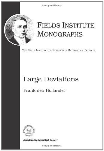Large Deviations (Fields Institute Monographs, 14, Band 14) von American Mathematical Society