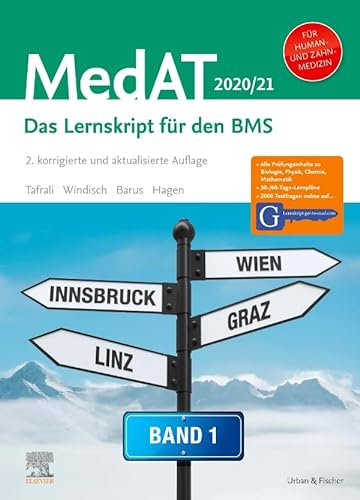 MedAT Humanmedizin/Zahnmedizin 2020/2021- Band 1: Das Lernskript für den BMS - Mit Zugang zu Lernskript.get-to-med.com (MedAT Set Band 1+2) von Elsevier