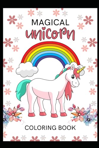 Unique Silly Bear's Unicorn Coloring Book for Kids Ages 4-8 - Spark Creativity and Joy! von Independently published
