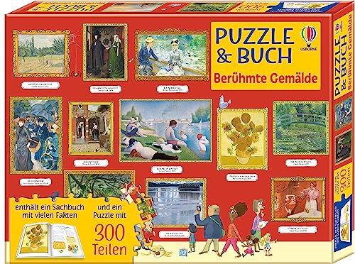 Puzzle & Buch: Berühmte Gemälde: Set aus 300-teiligem Puzzle und Begleitbuch zum Thema Kunst – ab 6 Jahren (Puzzle-und-Buch-Reihe) von Usborne Publishing