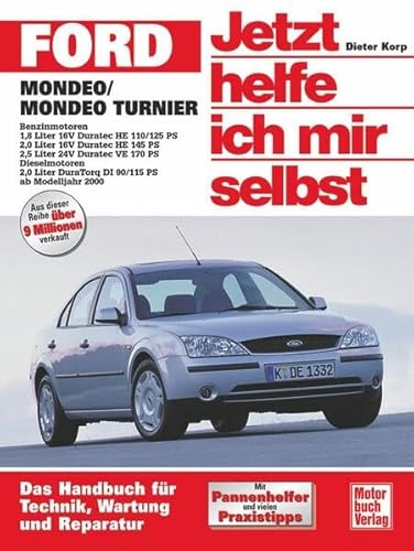 Ford Mondeo: Benzin-Motoren: 1,8 l 16V Duratec HE (110/125 PS); 2.0 l 16V Duratec HE (145 PS); 2,5 l 24V Duratec VE (170 PS). Diesel-Motoren: 2,0 l ... DI (90/115 PS) (Jetzt helfe ich mir selbst) von Motorbuch Verlag