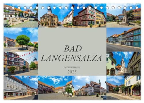 Bad Langensalza Impressionen (Tischkalender 2025 DIN A5 quer), CALVENDO Monatskalender von CALVENDO