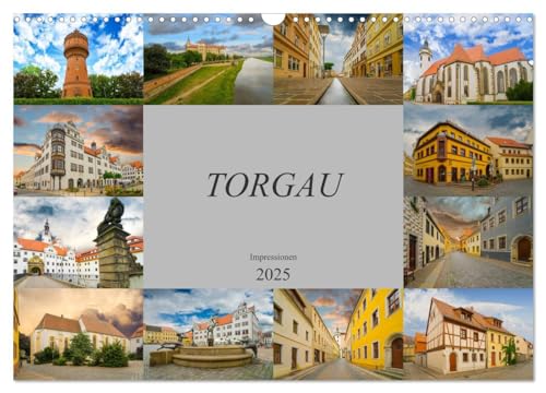 Torgau Impressionen (Wandkalender 2025 DIN A3 quer), CALVENDO Monatskalender von CALVENDO