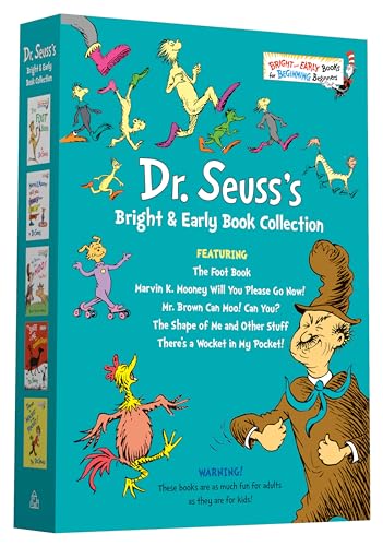 Dr. Seuss Bright & Early Book Boxed Set Collection: The Foot Book; Marvin K. Mooney Will You Please Go Now!; Mr. Brown Can Moo! Can You?, The Shape of ... in My Pocket! (Bright & Early Books(R)) von Random House Books for Young Readers