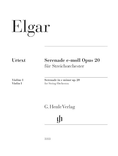 Serenade e-moll op. 20 für Streichorchester; Violine 1 Einzelstimme von G. Henle Verlag