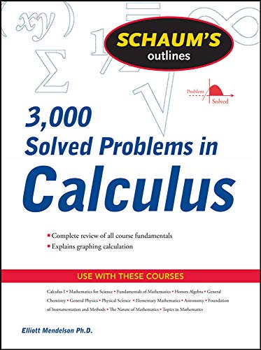 3,000 Solved Problems in Calculus (Schaum's Outlines) von McGraw-Hill Professional
