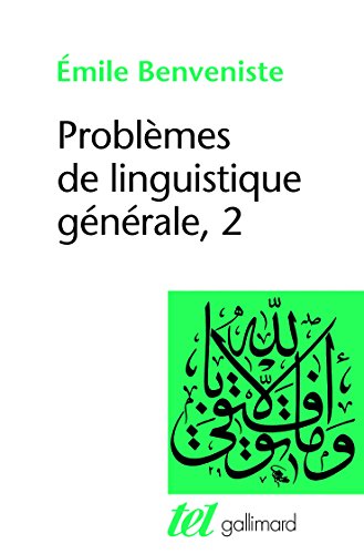Problèmes de linguistique générale, tome 2 von GALLIMARD