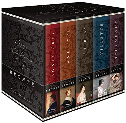 Brontë, Die großen Romane - Agnes Grey - Jane Eyre - Villette - Shirley - Sturmhöhe (5 Bände im Schuber) von ANACONDA