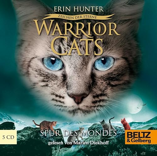 Warrior Cats - Zeichen der Sterne. Spur des Mondes: IV, Folge 4, gelesen von Marlen Diekhoff, 5 CDs in der Multibox, ca. 6 Std. 25 Min. von Beltz