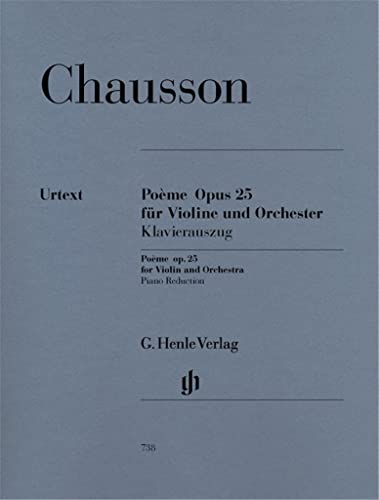 Poeme Es-Dur Op 25 Vl Orch. Violine, Klavier: Instrumentation: Violin and Piano, Violin Concertos (G. Henle Urtext-Ausgabe) von HENLE