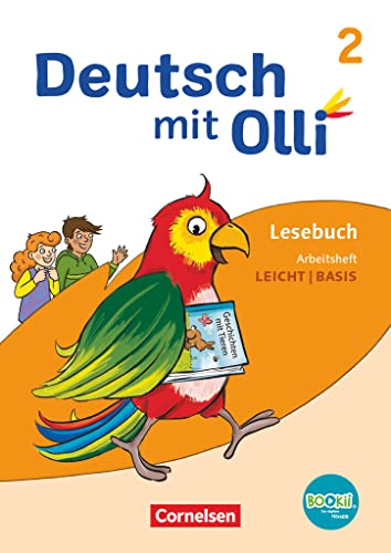 Deutsch mit Olli - Lesen 2-4 - Ausgabe 2021 - 2. Schuljahr: Arbeitsheft Leicht / Basis - Mit BOOKii-Funktion von Cornelsen Verlag GmbH