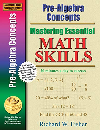 Pre-Algebra Concepts (Mastering Essential Math Skills) von Math Essentials
