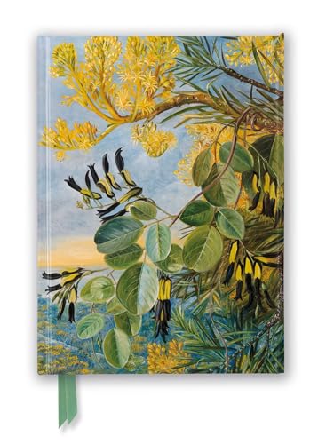 Kew - Marianne North - Flowers of the Flame-tree and Yellow and Black Twiner, West Australia Foiled Journal (Flame Tree Notebooks): Unser ... Notizbuch DIN A 5 mit Magnetverschluss) von Flame Tree Gift