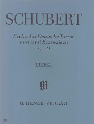 16 Deutsche Tänze und 2 Ecossaisen op. 33 D 783: Besetzung: Klavier zu zwei Händen (G. Henle Urtext-Ausgabe) von HENLE