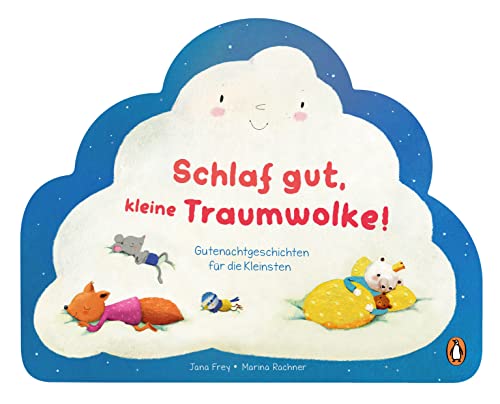 Schlaf gut mit der kleinen Traumwolke - Gutenachtgeschichten: Pappbilderbuch mit 9 Gute-Nacht-Geschichten ab 2 Jahren – mit attraktiver Stanzung in Wolkenform von Penguin Junior