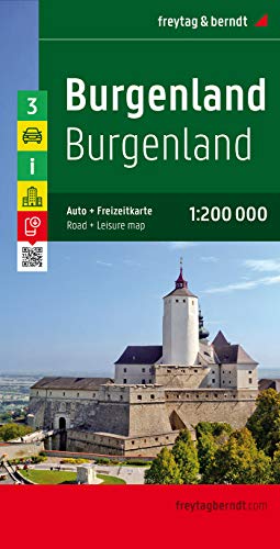Burgenland, Autokarte 1:200.000: Auto- und Freizeitkarte. Cityplan Eisenstadt, GPS-tauglich, Ortsregister mit Postleitzahlen (freytag & berndt Auto + Freizeitkarten) von FREYTAG-BERNDT UND ARTARIA