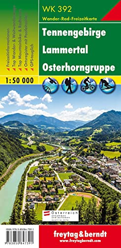 Tennengebirge - Lammertal - Osterhorngruppe, Wanderkarte 1:50.000 (freytag & berndt Wander-Rad-Freizeitkarten, Band 392)