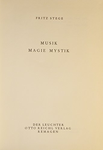 Musik - Magie - Mystik von Reichl, O.