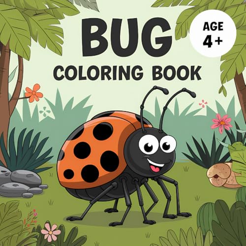 Bug Coloring Book for Kids and Adults: Explore the World of Insects with Over 20+ Adorable Designs to Color von Independently published