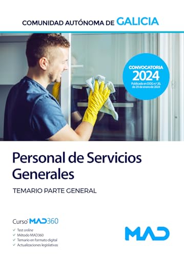 Escala de Personal de Servicios Generales (PSX) de la Comunidad Autónoma de Galicia. Temario parte general von Editorial MAD