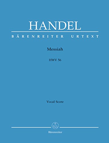 Händel Messias Hwv 56. Klavierauszug von Bärenreiter-Verlag