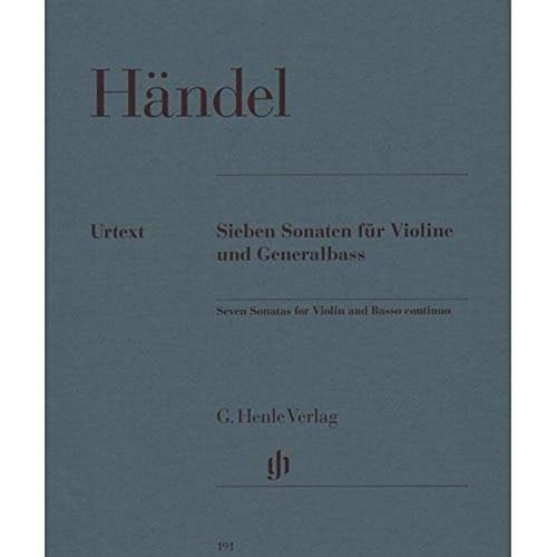Sieben Sonaten für Violine und Generalbass; Violine, Violoncello, Klavier (Cembalo): Besetzung: Violine und Klavier (G. Henle Urtext-Ausgabe) von Henle, G. Verlag
