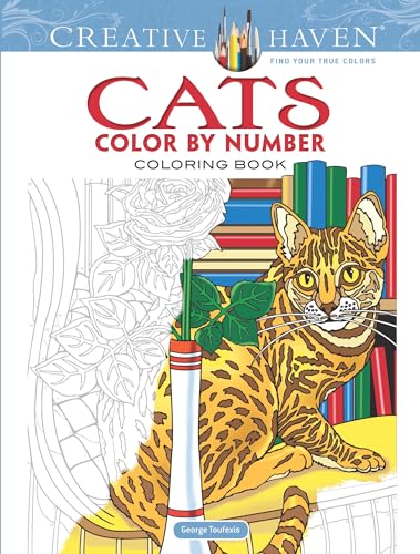 Creative Haven Cats Color by Number Coloring Book (Creative Haven Coloring Books)