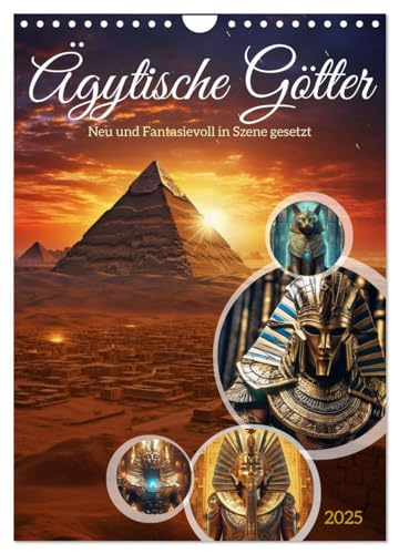 Ägytische Götter (Wandkalender 2025 DIN A4 hoch), CALVENDO Monatskalender: Die ägyptischen Götter - eine faszinierende Sammling von Gottheiten, die im alten Ägypten verehrt wurden. von CALVENDO