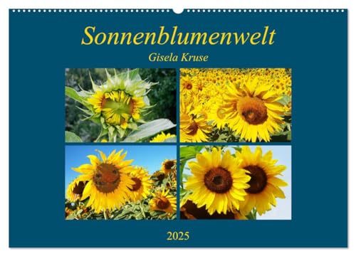 Sonnenblumenwelt (Wandkalender 2025 DIN A2 quer), CALVENDO Monatskalender von CALVENDO